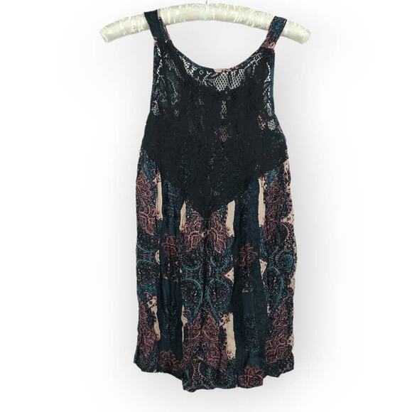 Free People Black Asymmetrical Tank Top - Picture 1 of 10